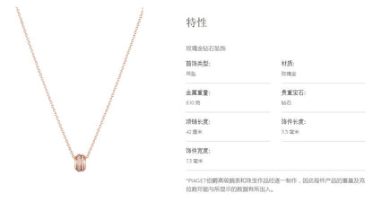 BJ-G33P0088 three-circle diamond rotating pendant