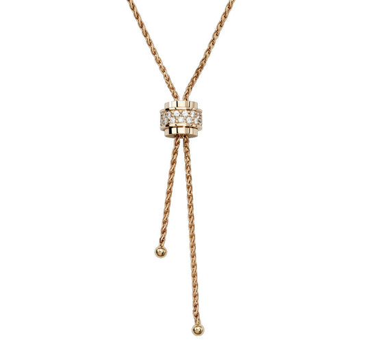 BJ-G33P0076 two-ring diamond pendant
