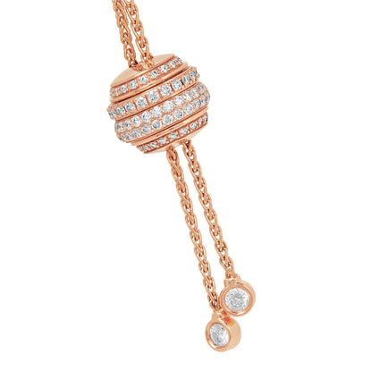 BJ-G33P0097 five-ring diamond pendant