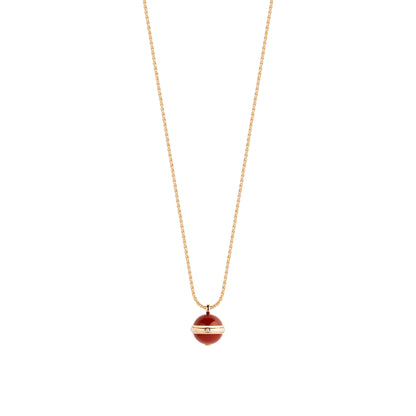 BJ-G33PA500 single diamond rotating necklace