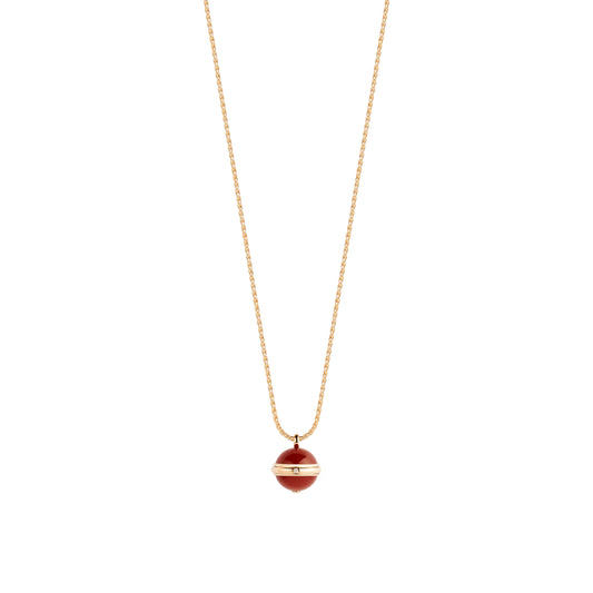 BJ-G33PA500 single diamond rotating necklace