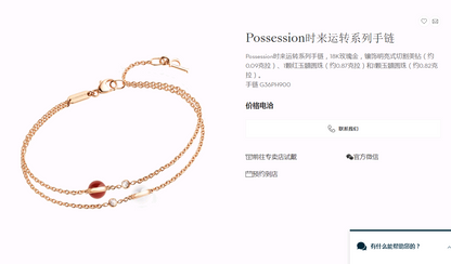 BJ-G36PH900 two-color stone turn bracelet