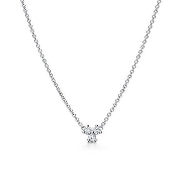TIF60761418 three diamond chain pendant necklace