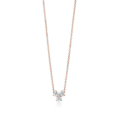 TIF60761418 three diamond chain pendant necklace