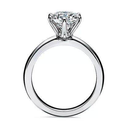 TIF-995766 Classic Herringbone Six-Prong Ring