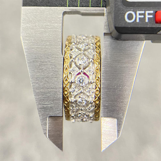 BQLT-RIN626922 color wide face straight arm ring