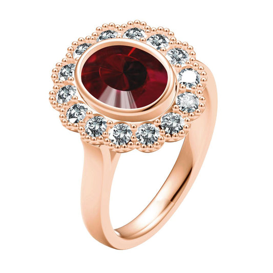 TIF8874786 beaded beaded stone light gold straight arm ring
