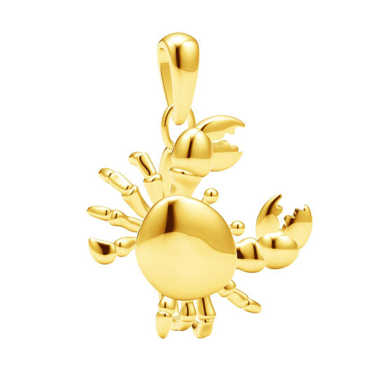 TIF22762709 light gold crab pendant