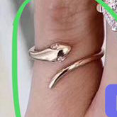 TIF20116752 small capuchin snake open ring