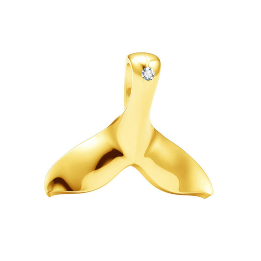 TIF79832961 single diamond fish tail pendant