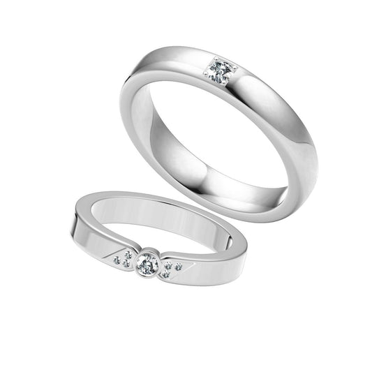 VCAR821563 straight couple ring
