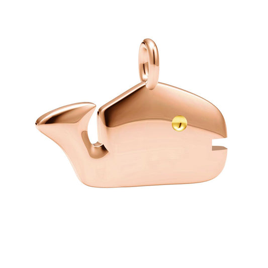 TIF6447393 light gold fish pendant