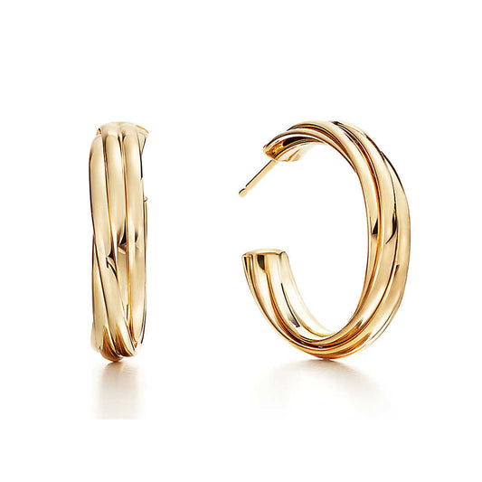 TIF82850267 light gold round earrings