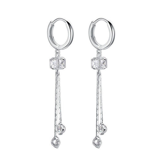 TIF18377236 square diamond long earrings