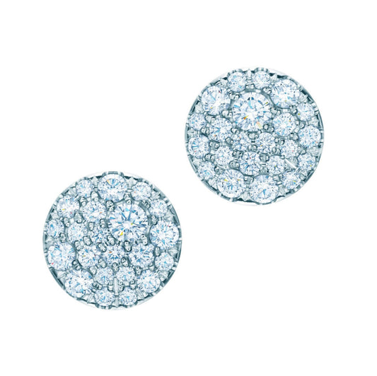 TIF41666804 round dense stone earrings
