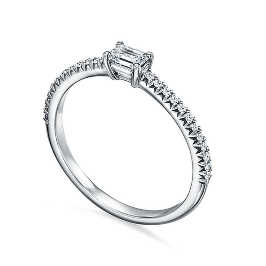 TIF9841357 baguette diamond ring dovetail inlay ring