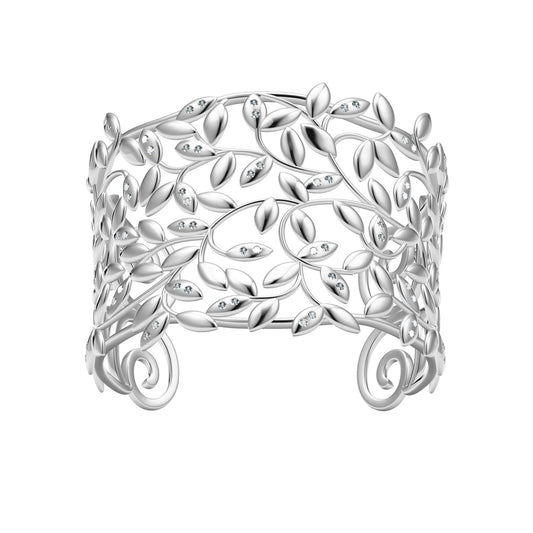 TIF20790937 wide version olive branch leaf stone bracelet