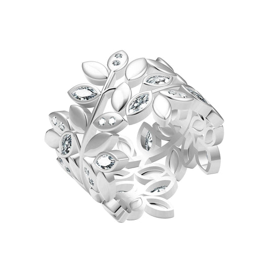 TIF64044983 Marquise leaf ring