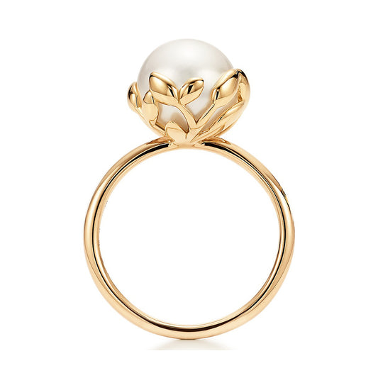 TIF34032746 Pearl Olive Branch Ring