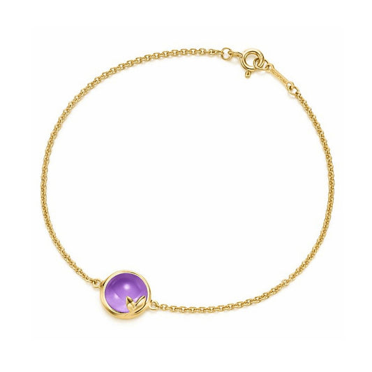 TIF57082929 crystal olive leaf bracelet