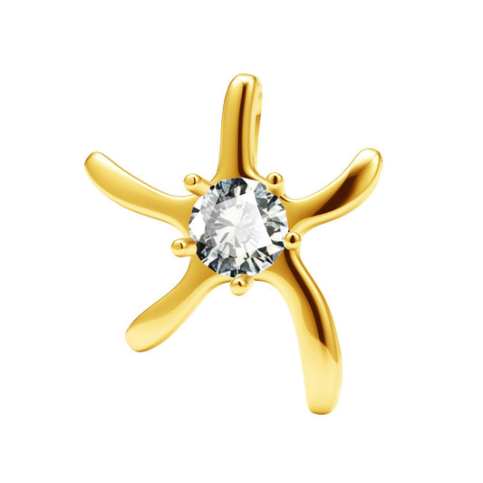 TIF23325766 guest version single diamond starfish pendant