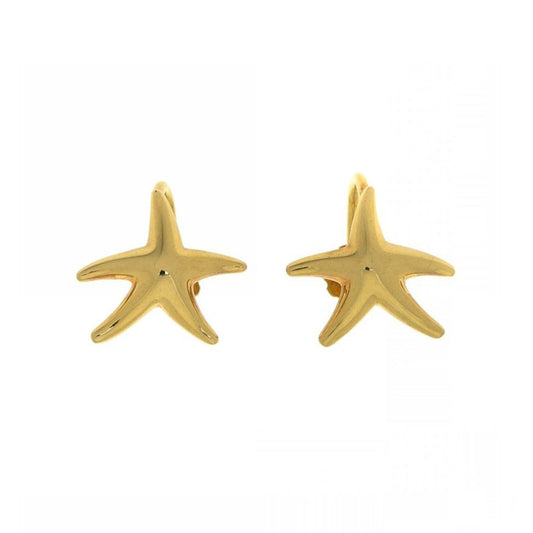 TIF76374008 light gold starfish earrings