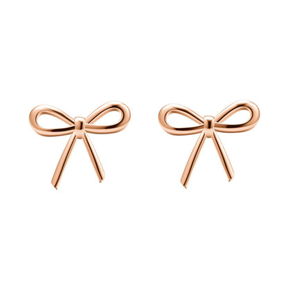 TIF25648165 light gold bow earrings