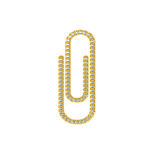 TIF25066017 diamond paper clip brooch