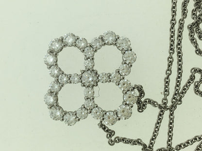 HW-PEDPRDMEL4O surrounding stone hollow four-leaf clover pendant guest version