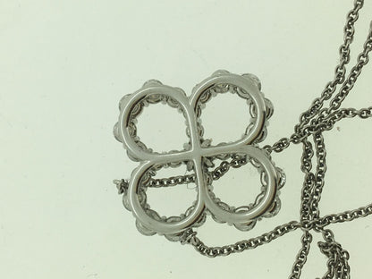 HW-PEDPRDMEL4O surrounding stone hollow four-leaf clover pendant guest version
