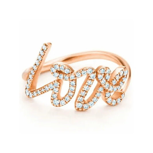 TIF60138074 letters Love diamond ring
