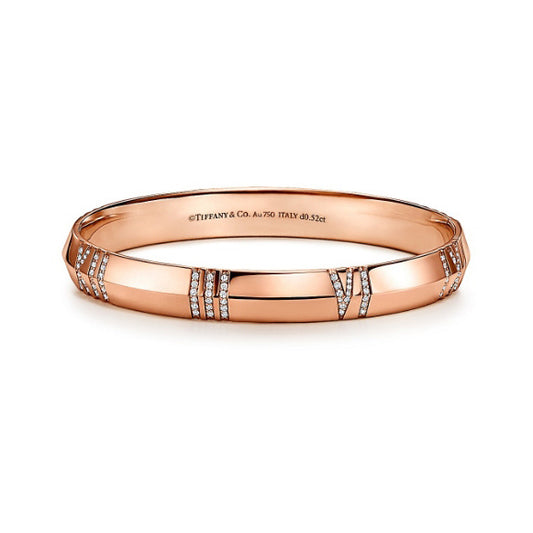 TIF24790067 6.9mm Roman numeral diamond bracelet