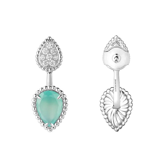 BSL-JCO01534 guest version lotus root water drop mother-of-pearl combination earrings