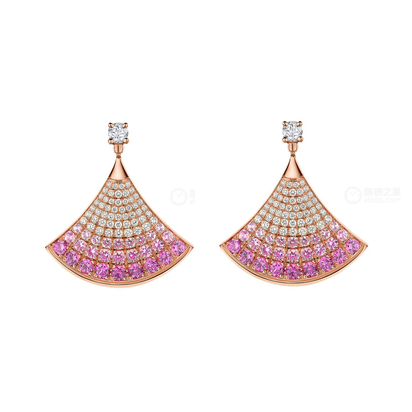 BGL-3584346 pink treasure fan fan earrings skirt earrings