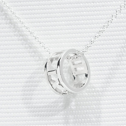 TIF42608927 light gold circle Roman font pendant