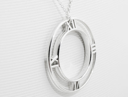 TIF9901047 light gold Roman ring pendant