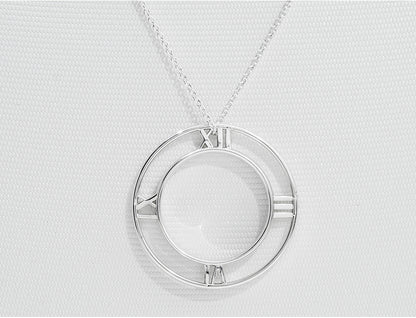 TIF9901047 light gold Roman ring pendant