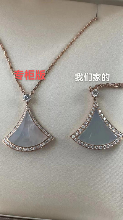 BGL-358893扇形栓链吊坠24mm扇子裙子项链