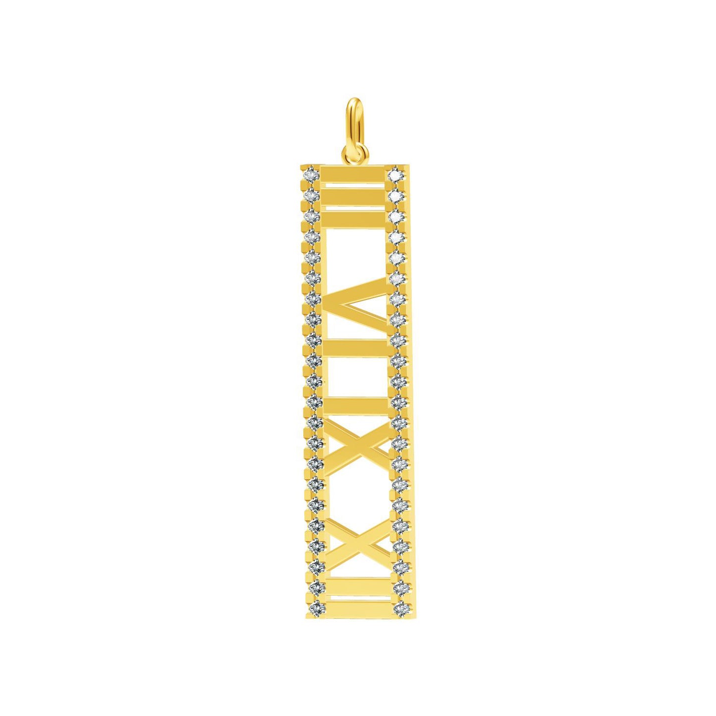 TIF67270119 stone Roman vertical pendant