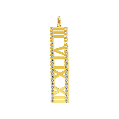 TIF67270119 stone Roman vertical pendant