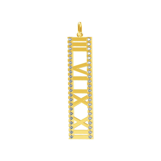 TIF67270119 stone Roman vertical pendant