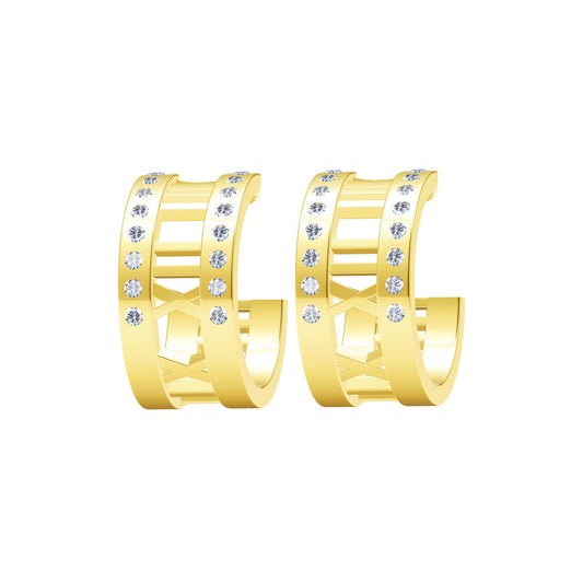 TIF38361581 Roman font inlaid stone earrings