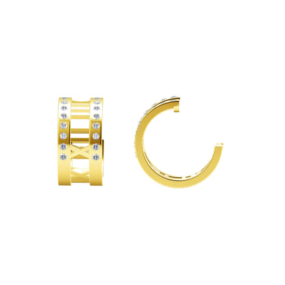 TIF38361581 Roman font inlaid stone earrings