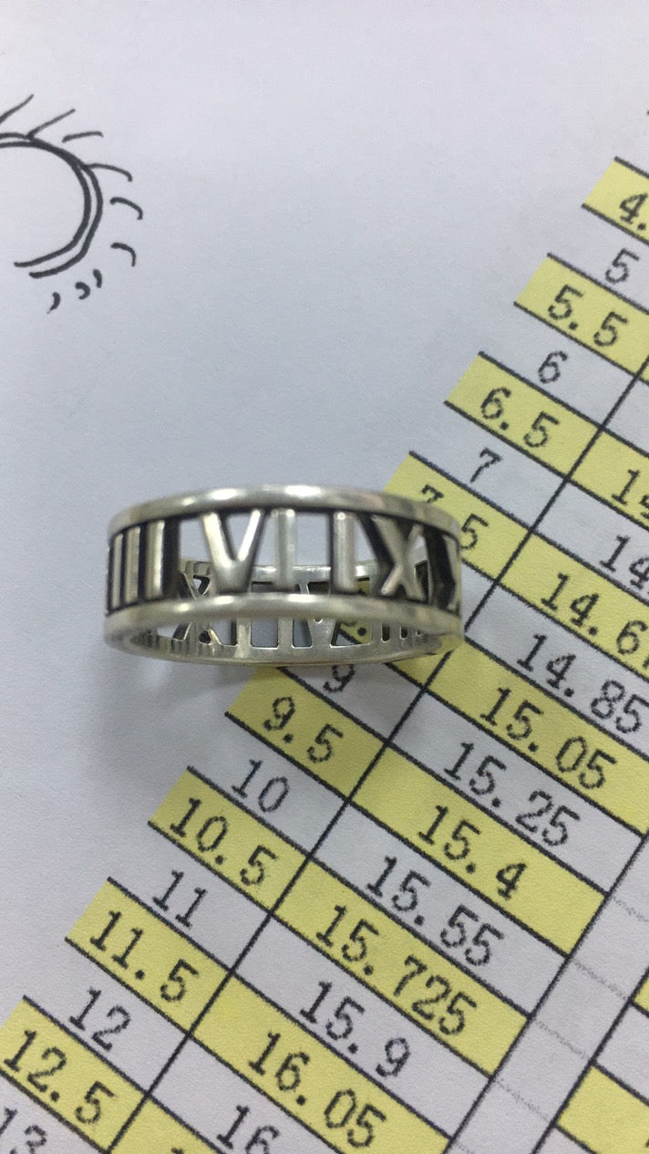 TIF66627627 guest version Roman letter ring
