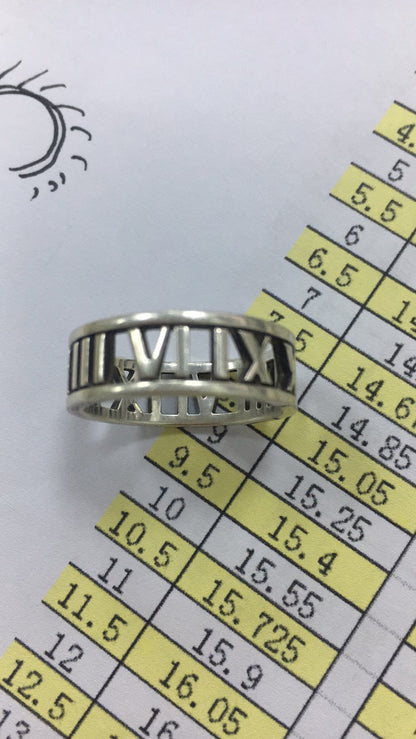 TIF66627627 guest version Roman letter ring