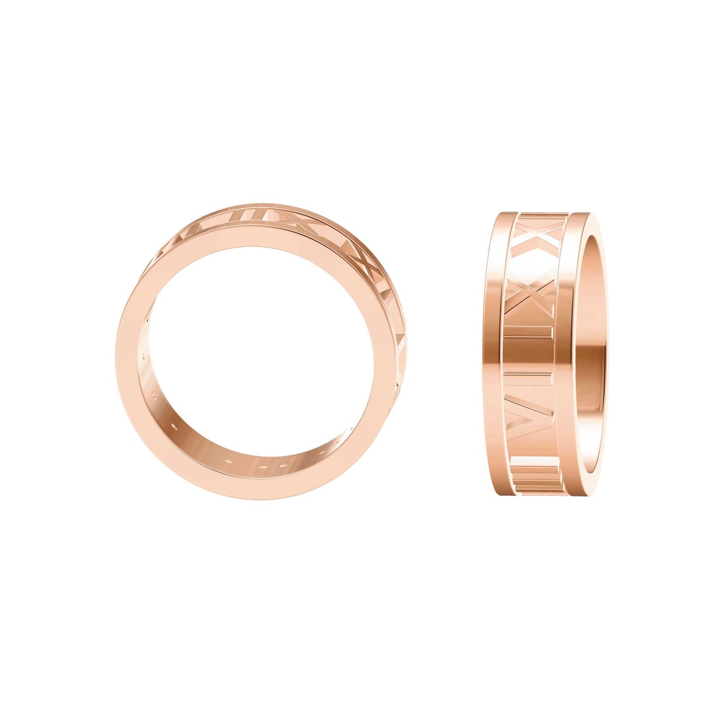TIF47166931 middle back cover light gold Roman numeral ring