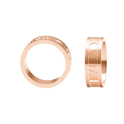 TIF47166931 middle back cover light gold Roman numeral ring