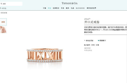 TIF692633 Roman tiger claw inlaid stone ring on both sides