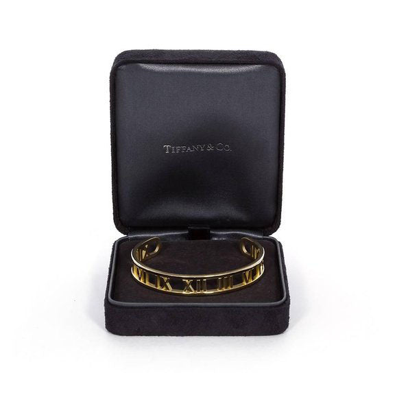 TIF61009 light gold open Roman bracelet