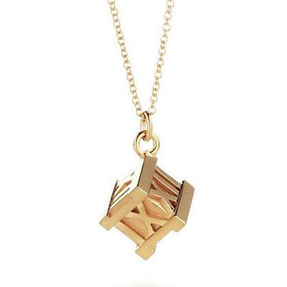 TIF71771001 square light gold Roman pendant